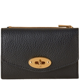 Mulberry Darley Folded Multi-Card Wallet Black 